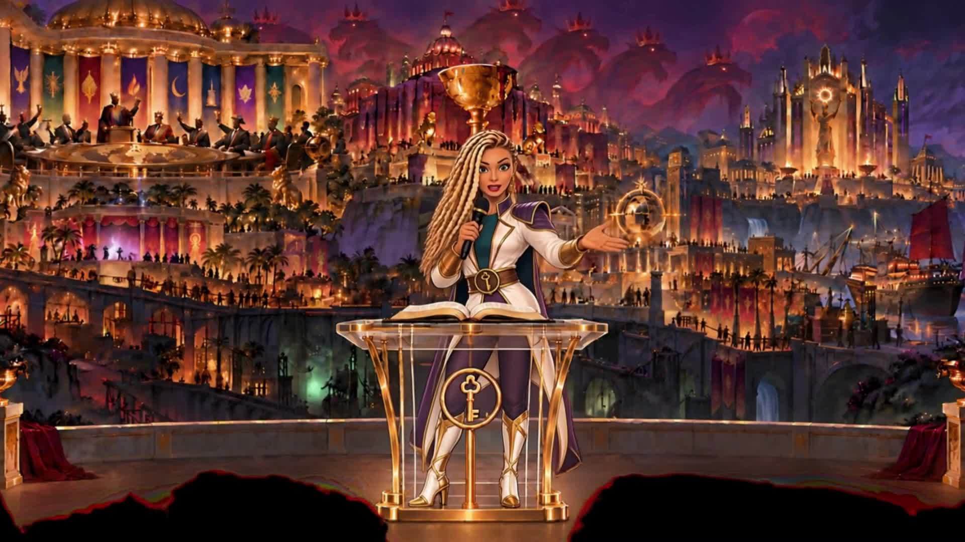 Mabel preaching in Episode 1 of Mabel the Messenger